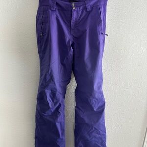 The North Face Purple Cargo Snow Pants